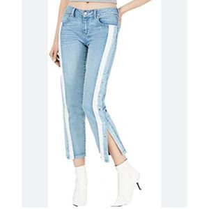 Rewash Button Down Sides Junior Jeans Blue and White Size 9R 29 Waist 27 Length